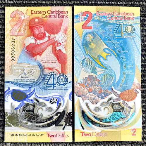East caribbean dollars - 2,