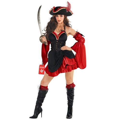 Women red pirate captain - women`s,