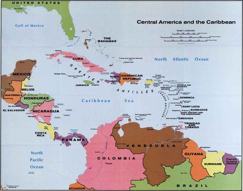 1990 cia map - cia, america