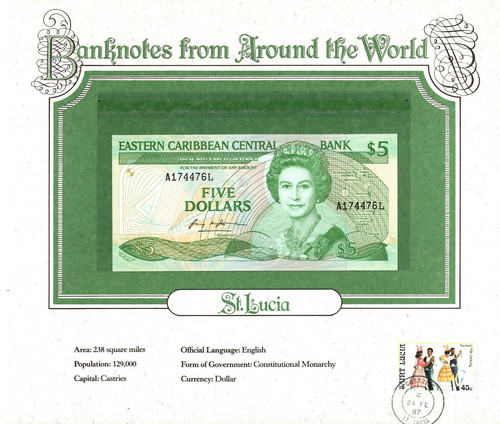 World banknotes lucia - lucia, east