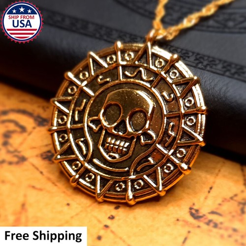 Aztec gold plated - plated, medallion